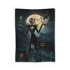 Albtraum Jack Skellington Flanelldecken The Nightmare Before Christmas Vintage Überwurf für Zuhause 125*100cm Teppichstück,