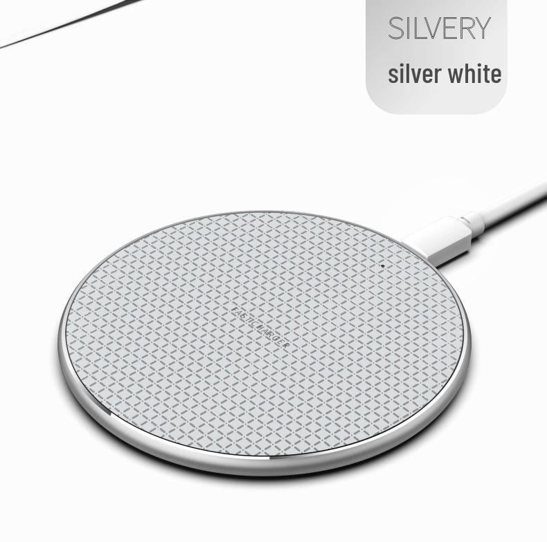Ultra-Thin 15W Aluminum Wireless Charger, Compatible with Huawei & Apple Phones