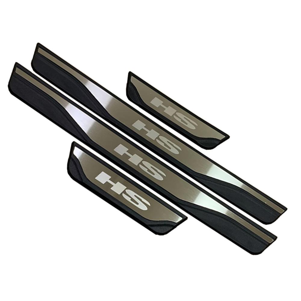 For MG HS 2024 2025 Car Accessories Door Sill Scuff Plate Cover Trim Auto Exterior Threshold Pedal Protector Styling Stickers