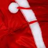 Plush Hooded Ponchos Polyester Christmas Cosplay Costume Windproof Red Xmas Cape  Autumn Winter