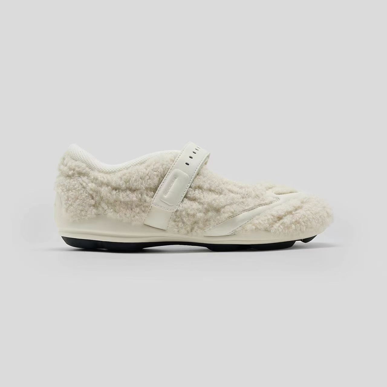 

[GOODBAI] The first plush stray Mary Jane shoes 25 autumn and winter new lightweight casual shoes brown 40 білий