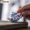 20ml Fingertip Blue And White Mini Teapot Tea Play Toys Small Tea Table Tea Pet Ornament Pocket Teaset Tea Ceremony Accessories