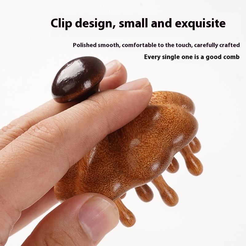 Santálový hřeben se širokými zuby Dřevěný masážní přístroj na pokožku hlavy Relaxační masáž hlavy Hřeben na rozčesávání Masážní hřebeny na pokožku hlavy pro ženy