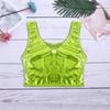 Crop top fără mâneci metalic strălucitor pentru damă, tricou pentru dans disco, bluză, vestă, îmbrăcăminte de club