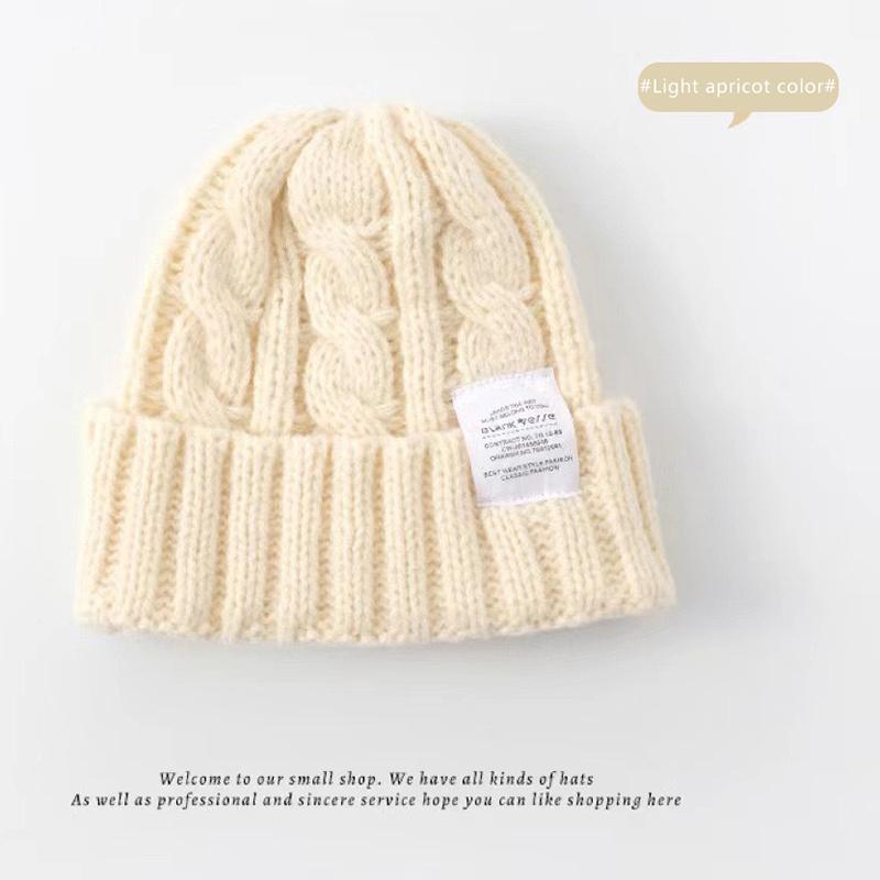 New Women'S Winter Hat 2024 Beanie Hats For Women Knit Cap Fashion Warm Wool Couple Cap Bonnet Woman Winter Twist Female Bonnet