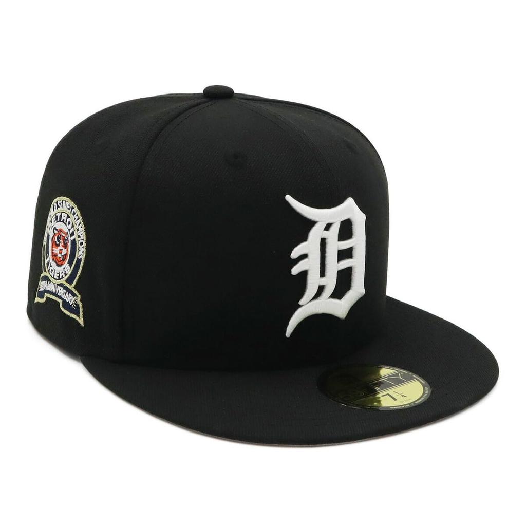 New Era Cap 59FIFTY 14562002 NER35C7098 MLB Detroit Tigers DET Black SIDE PATCH UNDER VISOR ONSPOTZ Special Order Hat Gokyu Fifty 5950 Side Patch