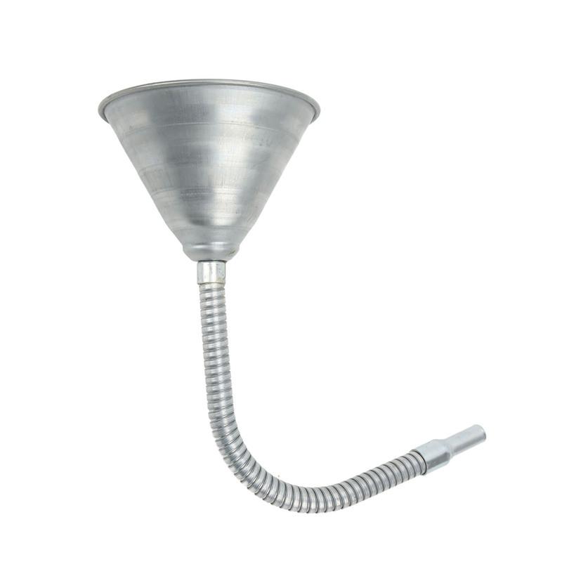 Priming Funnel Spout Funnel Carbon Steel Professional with 330mm/12.99in Flexible Hose for Trucks for Motorcycles