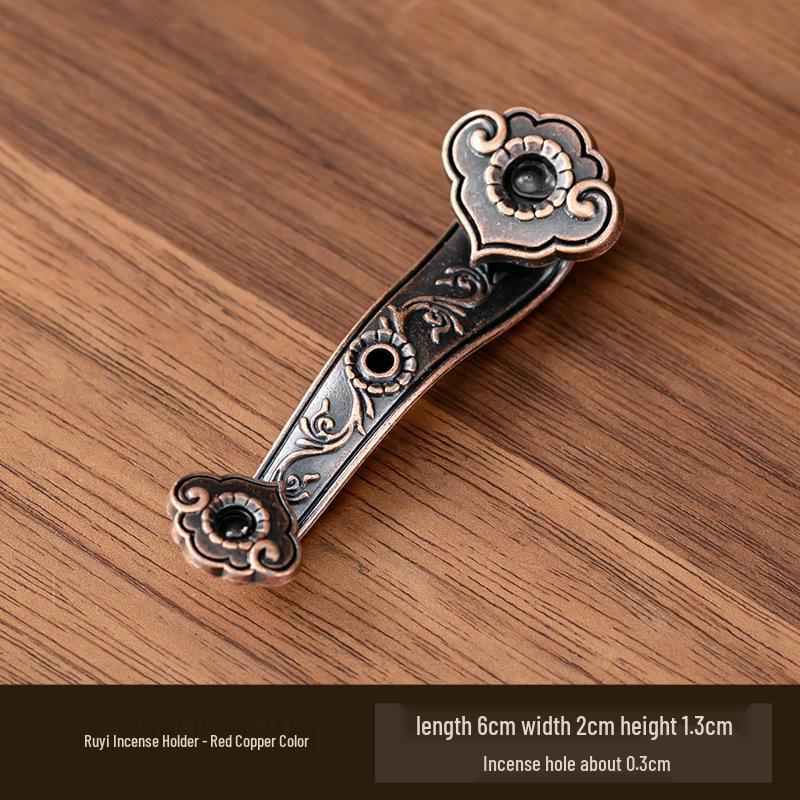 Antique Double-Layer Lotus Incense Holder for Tea Ceremony and Buddha Incense, Multi-Porous Sandalwood Line Burner.