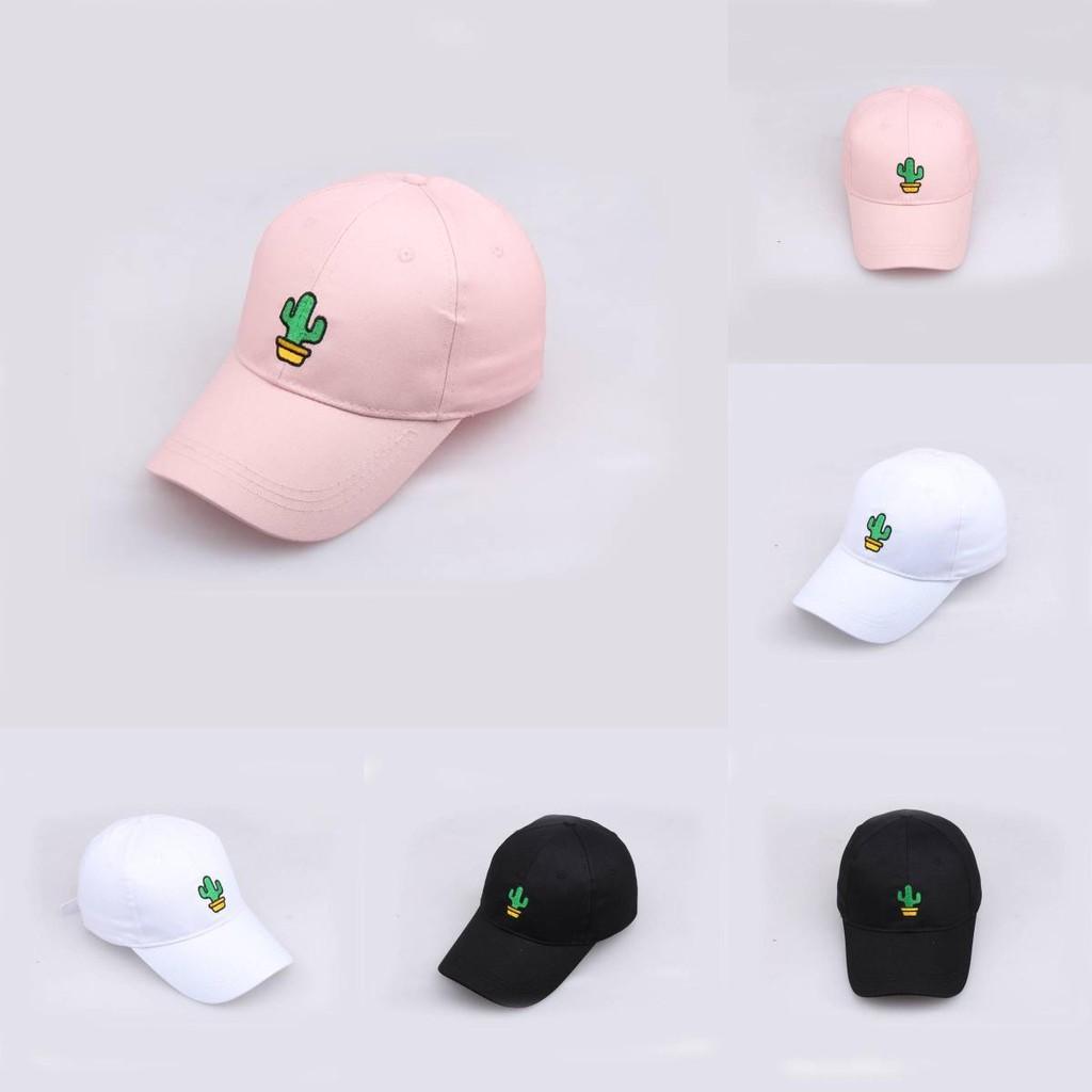 Plant Potted Cactus Embroidered Baseball Cap Men Women Outdoor Casual Travel Hat