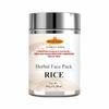 Khadi Natural Rice Gesichtsmaskenpulver - 100% Kräuter-Aufhellungsformel für strahlende Haut & Bräunungsentfernung - Peelt sanft & gleicht den Hautton aus - 50g