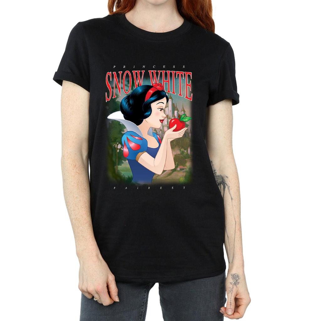 Snow White And The Seven Dwarfs Womens/Ladies Montage Cotton Boyfriend T-Shirt