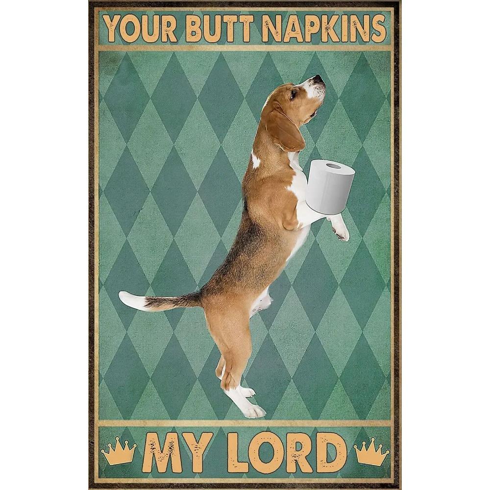 

Милый плакат с щенком на стене, металлическая табличка 20x30см