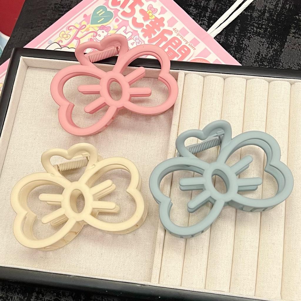 Cute And Sweet Hairpin With Bow On The Back Of The Head Shark Clip Hairpin Headdress For Women