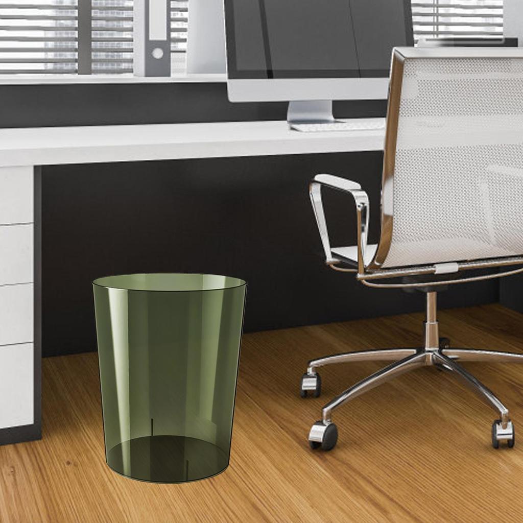 Wastebasket Transparent Modern Rubbish Bin for Home Kitchen Dressing Table