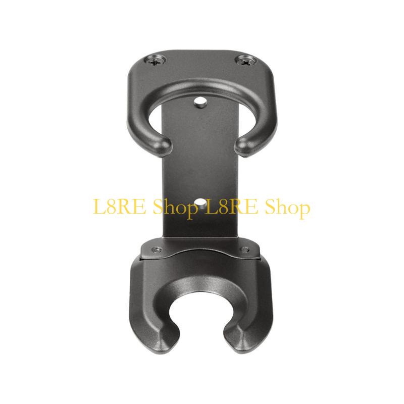 

L8RE Space Saving Hair Dryer Holder Wall Bracket for Bathroom or Salon Organization сірий колір