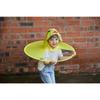 Yellow Duck Flying Saucer Children's Raincoat Cartoon Baby Umbrella Children's Rain Shoes Set Poncho One-piece Student Umbrella