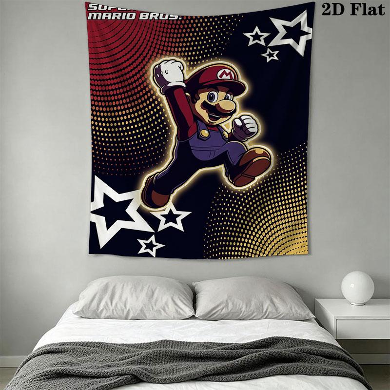 Mario Wall Hanging Printed Fabric Blanket Decorative Tapestries for Bedroom Living Room Home Decor