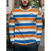 Tricou elegant pentru bărbați, cu gât rotund și mânecă lungă, cu un design misterios cu ochi, top imprimat în stil întunecat pentru moda casual de stradă