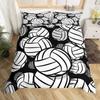 Volleyball Sport Bettwäsche Set Sport Thema Bettbezug King Queen Aquarell Volleyball Bettbezug Ball Spiel Quilt Abdeckung