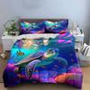 "Vivid Underwater Turtle Symphony" Bedding Sets Duvet Covers Pillowcases(1* Duvet Cover 2* Pillowcases Without Duvet Insert)