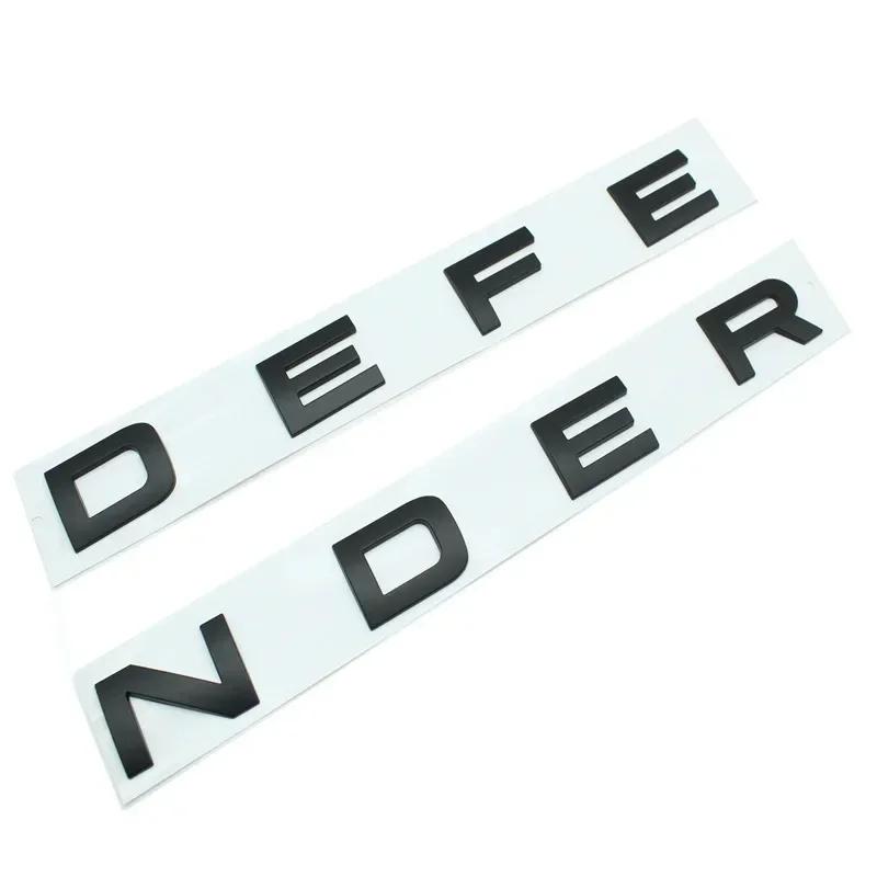 DEFENDER Letters Sticker  Decal Car Trunk Badge Front Hood Bonnet Emblem For Defender Auto Accessories