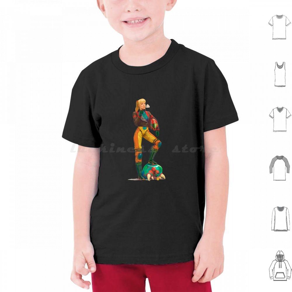 Metroid T-Shirt Herren Damen Kinder   Samus Metroid Spiel Videospiel Retro Zähes Küken Samus Aran Damen Stark Dread Weltraum-Pirat