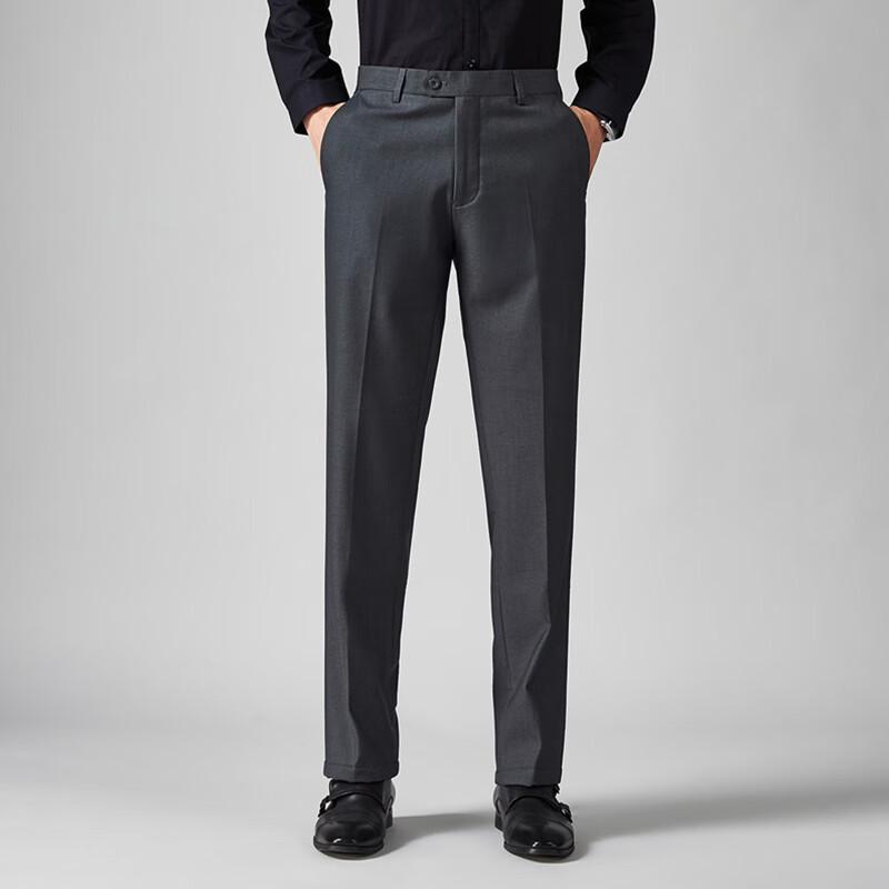 Pánské zesílené, nemačkavé, rovné kalhoty Shanshan pro business casual