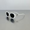 Women's High-End Retro Oval Sunglasses with UV Protection - Ni Ni Cai Wenjing Style