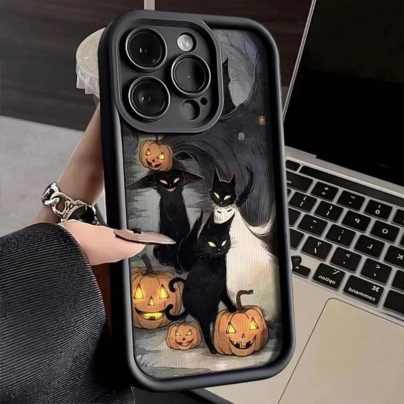 Dark Funny Monster Cat Fox Creative Phone Case For iPhone 17 16 15 14 13 11 12 Pro Max 7 8 Plus X XS XR Shockproof Back Cover