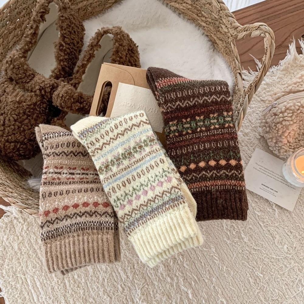 Elastic Warm Socks National Style Winter Socks Fashion Women's Sock  Autumn Winter