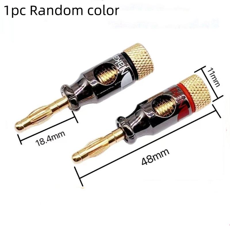 Speaker Amplifier Terminal Binding Post Nut Banana Plug Jack Socket Connector Long Thread Adapter