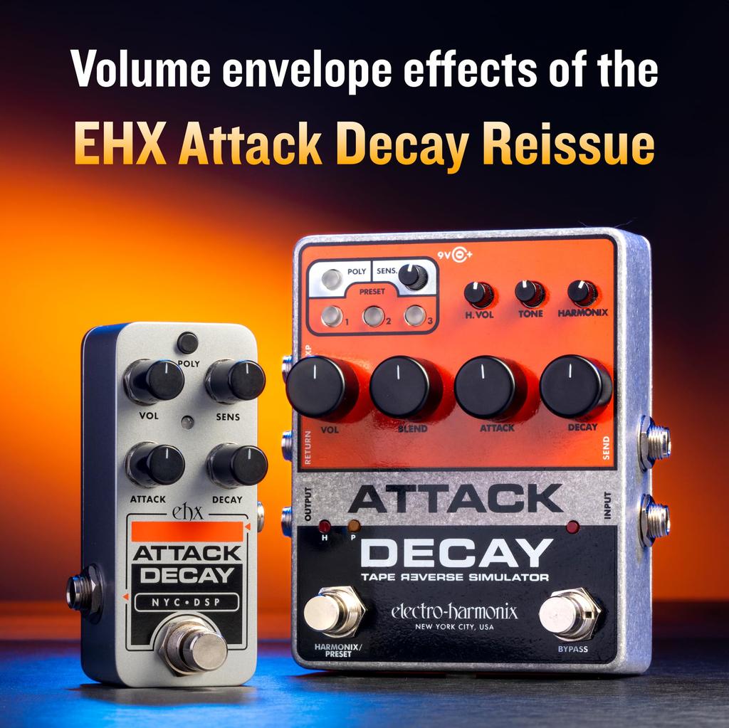 PICO ATTACK DECAY TAPE REVERSE SIMULATOR Reverse Simulator Guitar Effect Pedal ELECTRO-HARMONIX