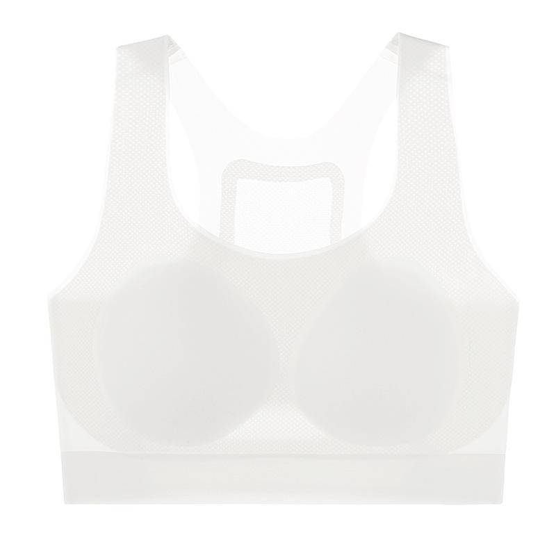 Development period seamless girls sports underwear running sports shock-proof primary school junior high school students I-shaped vest high school bra
