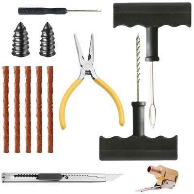 Car Tire Repair Tool, Puncture Plug Tool Puncture Tire, Bicycle Motorcycle Emergency Repair Set