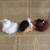 Simulation Fox Toy Realistic Adorable Plastic Fleece Long Plush Cute Squatting Fox Model for Home