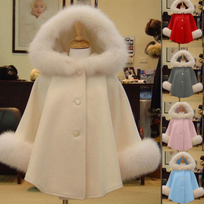 Buy Fashion 15 Years Kids Autumn Winter Cashmere Hooded Coat Long