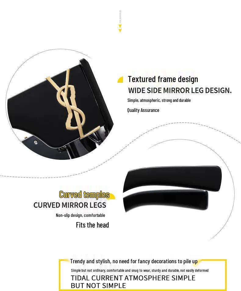 Ochelari de soare de modă europeni și americani cu fluturi 2025, cu brațe late versatile