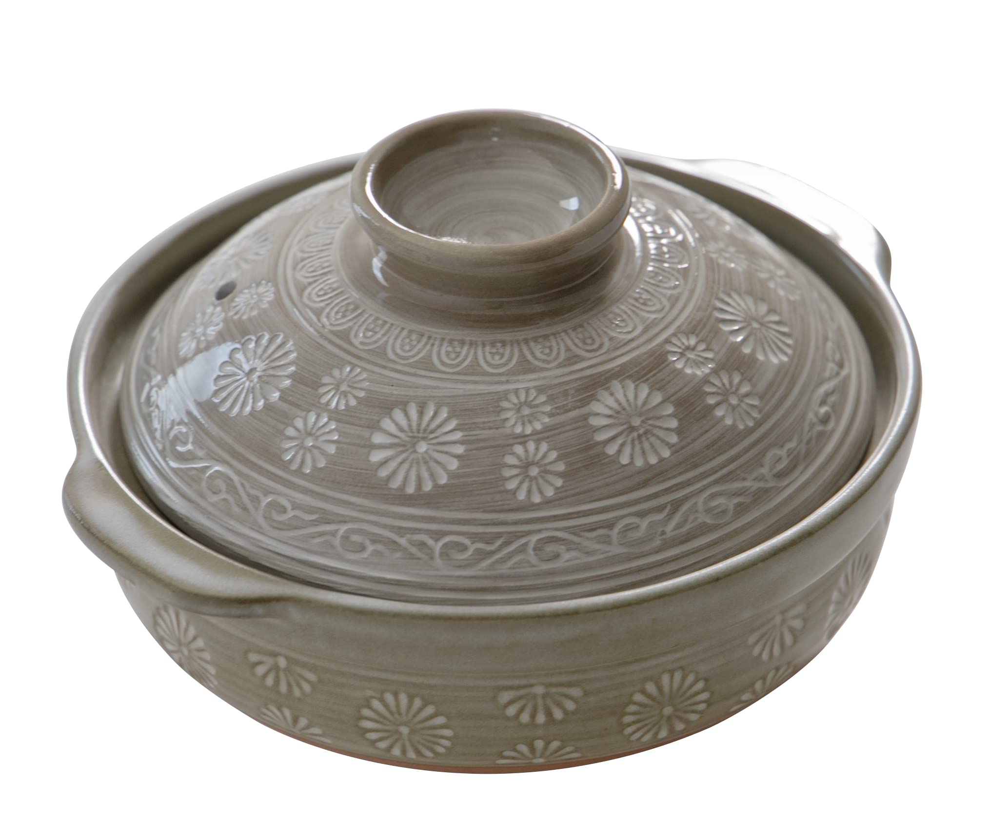 

Kyoto Katsugu Earthen Pot 6 Made in Japan Non-stick No.