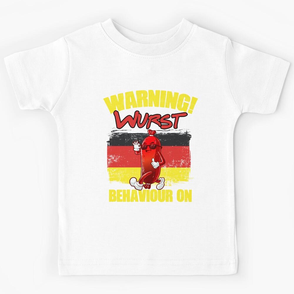 Funny German Sausage Wurst Humor For A Deutschland Deutsch Kids T-Shirt 110