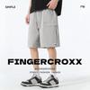 Fingercroxxit Men's 2025 Summer Cargo Shorts with Zipper Pockets