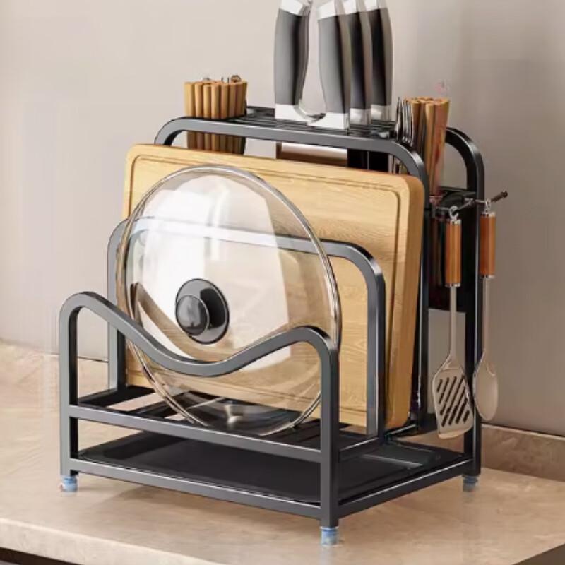 Stainless Steel Countertop Knife and Utensil Organizer