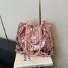 Autumn and winter popular underarm bag Korean version niche design large sequined tote bag foreign versatile single shoulder oblique span bag