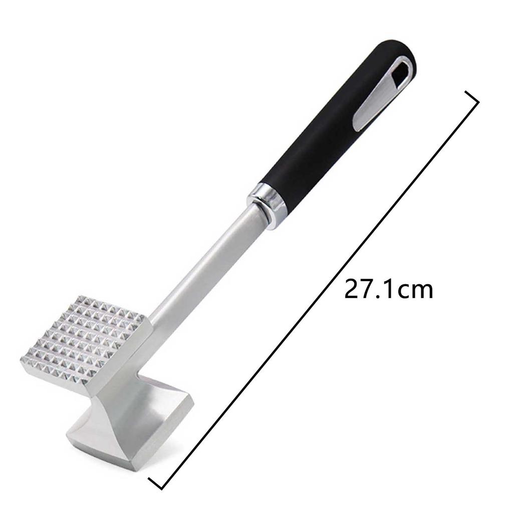 Meat Tenderizer Hammer Dual-side Mallet with Comfortable-Grip Handle for Kitchen Accessories