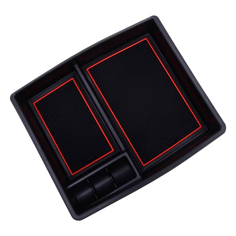 Central Console Armrest Storage Box Container Organizer Tray With Cushion Fit for Toyota Tacoma 2024 Left Hand Drive