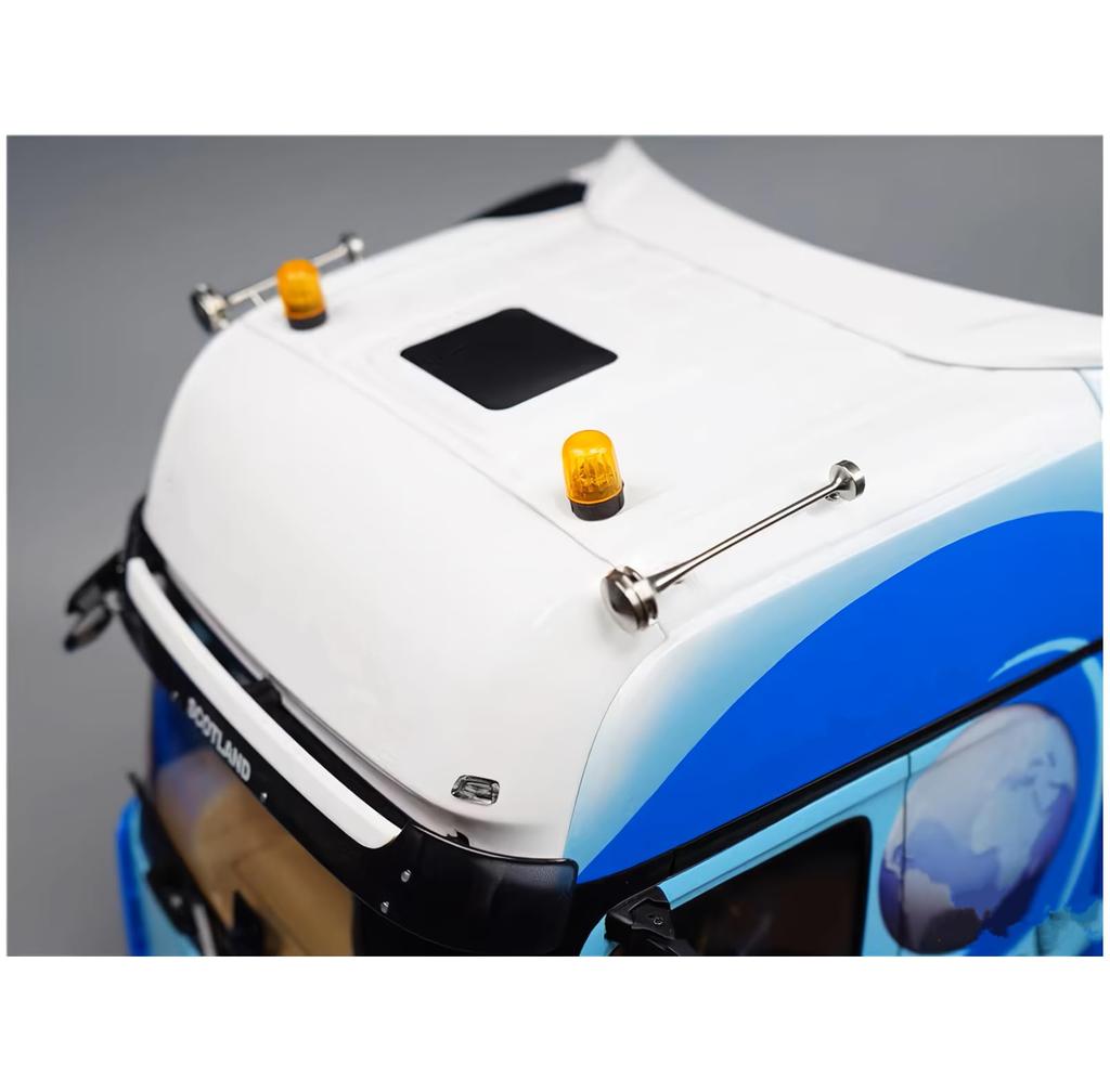 SHEAWA Scale RC Car Rotating Yellow LED Warning Universal Modification Compatible with Tamiya and Other Scale RC Cars 1/14 Beacon, Lamp, Light, Part,