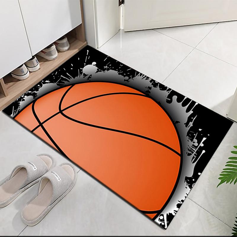 Basketball Printed Carpet, for Office Chair Living Room Bedroom Kitchen Room Decor Gifts.