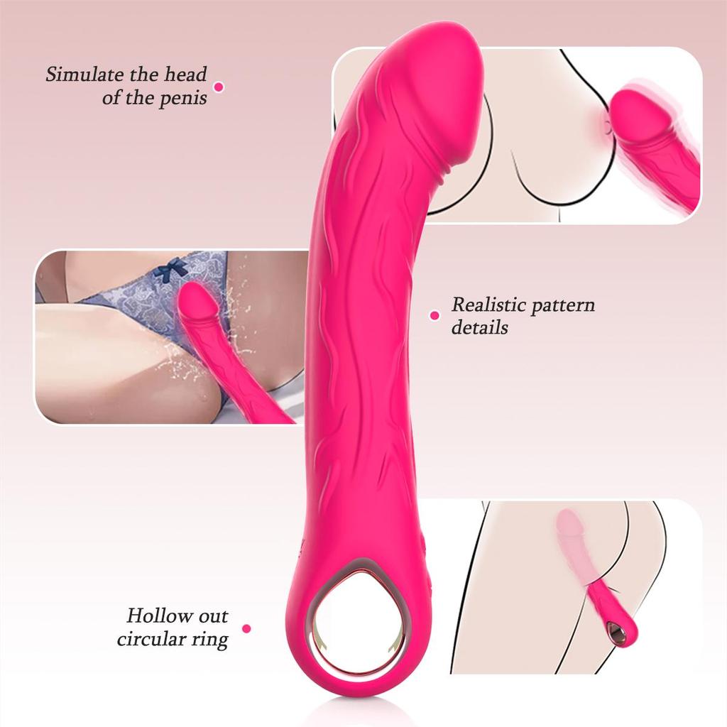 Dildo Vibrator Adult Supplies G Spot Vagina Massager AV Wand Anal Wand Orgasm Soft Silicone Clit Stimulator Female Masturbator Adult Sex Toy for Woman