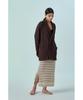Iolo Metallic Stripe Skirt_Beige