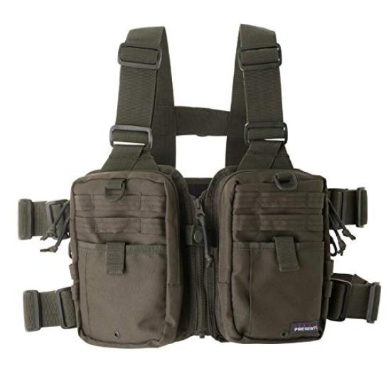 LITTLE PRESENTS Strap Vest Neo V-23 Olive Free Size