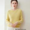 Women's Pure Cashmere Waffle Knit Round Neck Base Layer